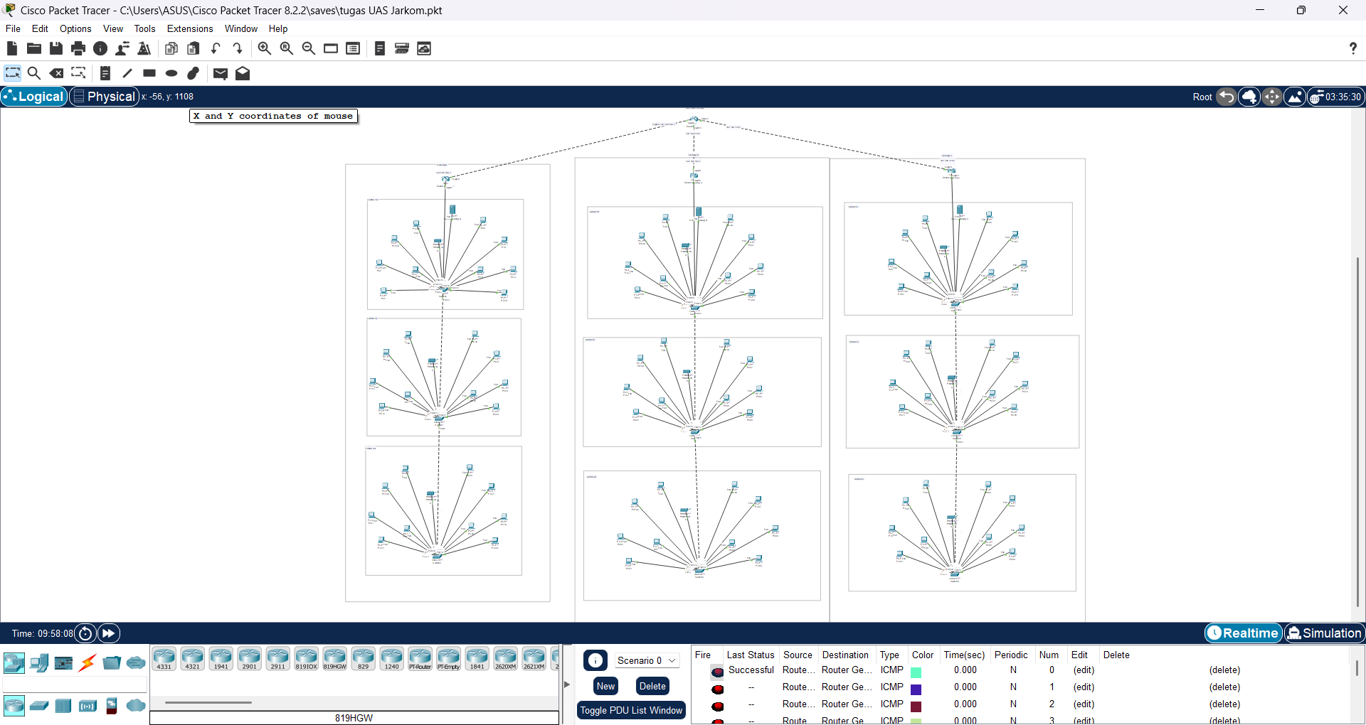 Proyek Simulasi Jaringan Cisco Packet Tracer